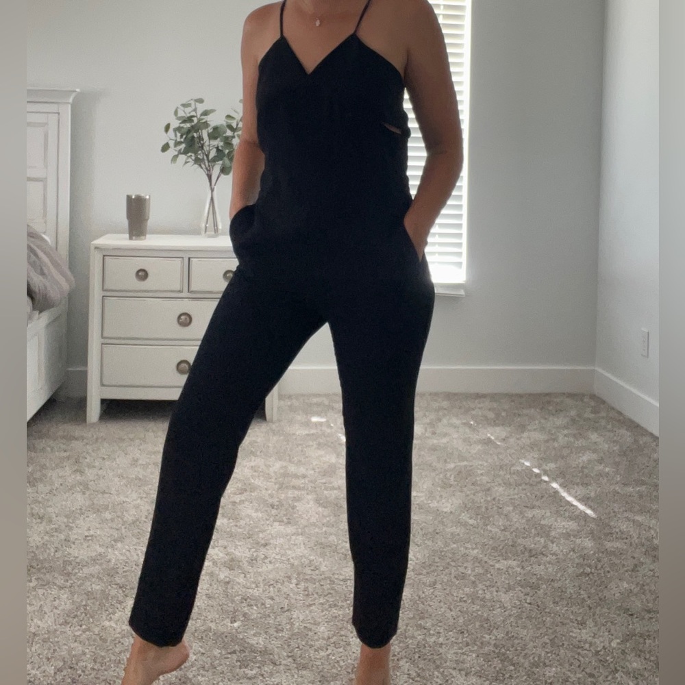 IRO black professional pant jumpsuit. Size 38.